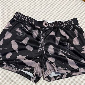 Ethika Black and Gray Patterned Boxer Briefs